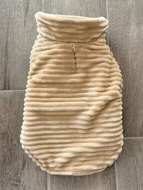Friends Forever Tan Corduroy Dog Jacket (Small)